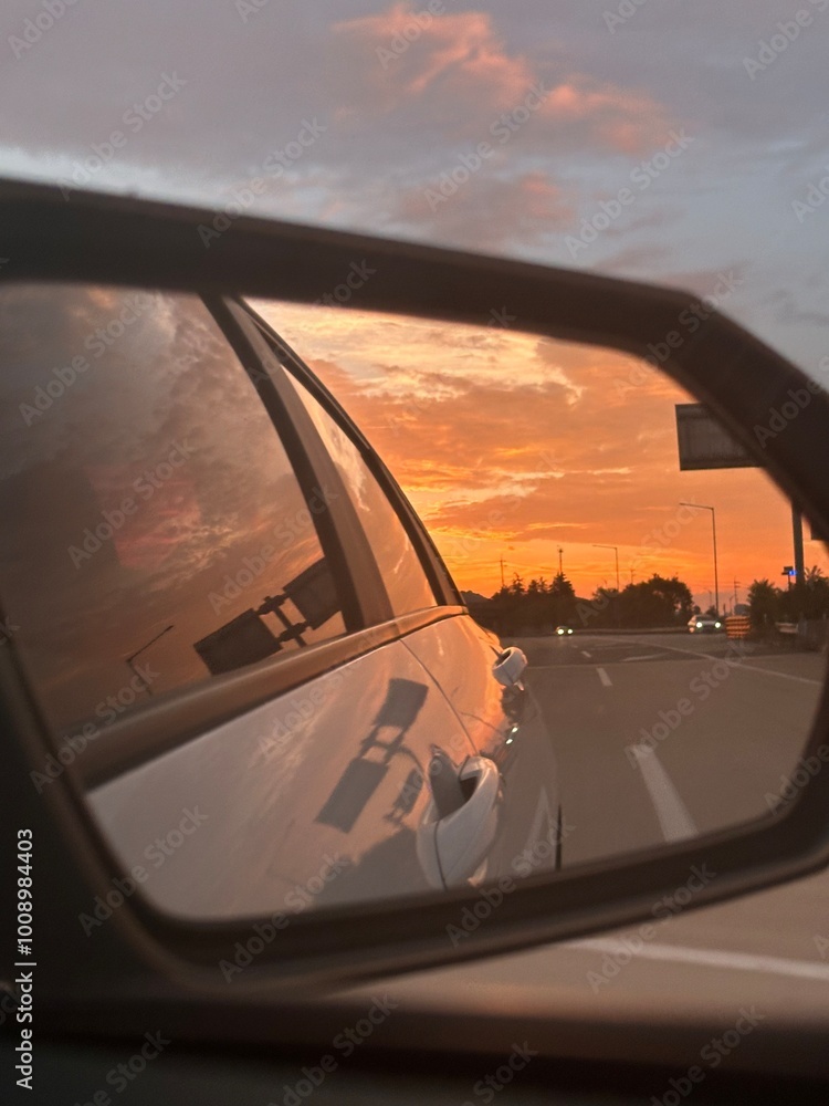Naklejka premium Reflet d’un couché soleil à Deagu