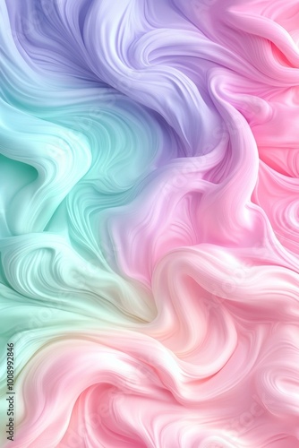 Abstract Pastel Swirls, Soft, Dreamy Background Texture, Digital Art, Wallpaper, Pattern Design