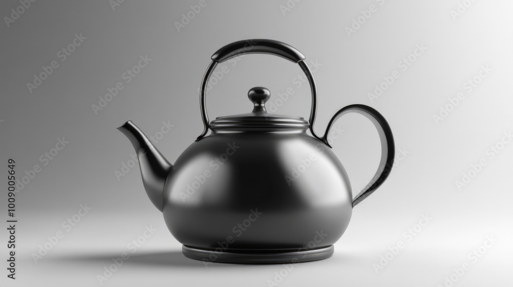 Black Teapot on White Surface Black Teapot on White Surface
