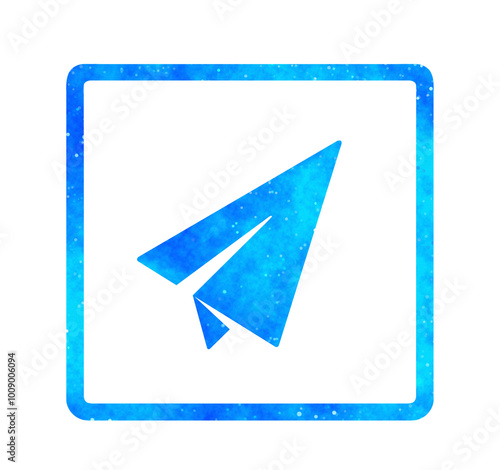 青い星空|紙飛行機アイコン Free Download 青い星空|紙飛行機アイコン - GFXLoad