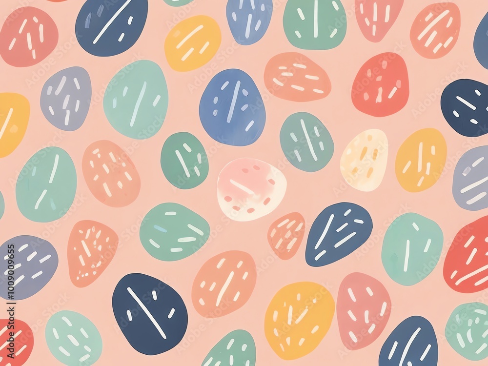 Abstract Pattern with Colorful Shapes Abstract Pattern with Colorful Shapes