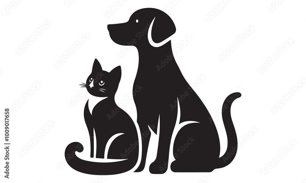 Dog and cat silhouette isolated on stock illustration-dog and cat vector Hand drawn lettering phrase, Calligraphy t shirt design, svg Files for Cutting Cricut and Silhouette, card, flyer, EPS 10 Dog and cat silhouette isolated on stock illustration-dog and cat vector Hand drawn lettering phrase, Calligraphy t shirt design, svg Files for Cutting Cricut and Silhouette, card, flyer, EPS 10