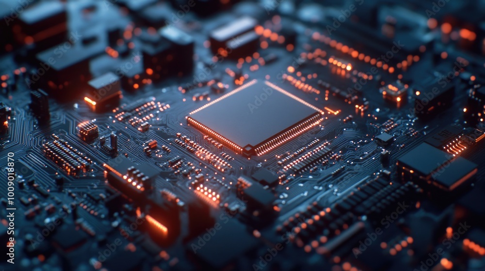 Computer Motherboard Close Up Computer Motherboard Close Up