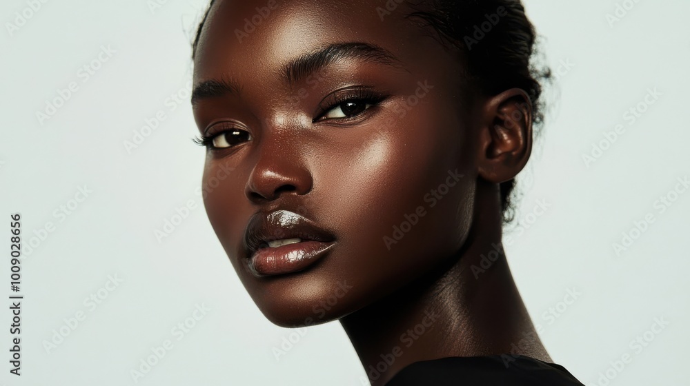 Elegant Black Woman with Strong Pose Elegant Black Woman with Strong Pose