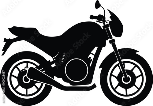 Motorcycle silhouette vector art, motorcycle icon and logo illustration design
