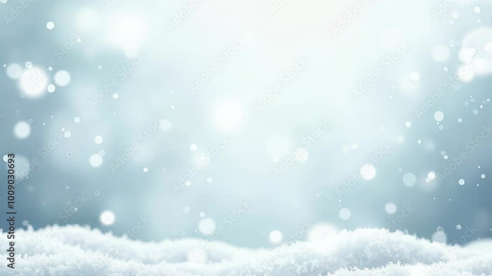 A serene winter scene with softly falling snowflakes against a blurred icy blue background. enchanting image evokes tranquility, perfect for holiday themes and seasonal promotions. A serene winter scene with softly falling snowflakes against a blurred icy blue background. enchanting image evokes tranquility, perfect for holiday themes and seasonal promotions.