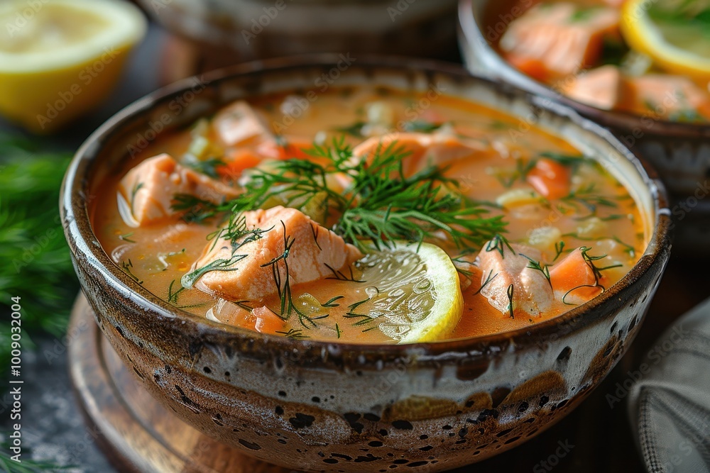 A bowl of vatap, a creamy dish made with bread, shrimp, coconut milk, and ground peanuts, garnished with cilantro A bowl of vatap, a creamy dish made with bread, shrimp, coconut milk, and ground peanuts, garnished with cilantro
