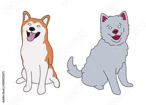 Dog illustration vector