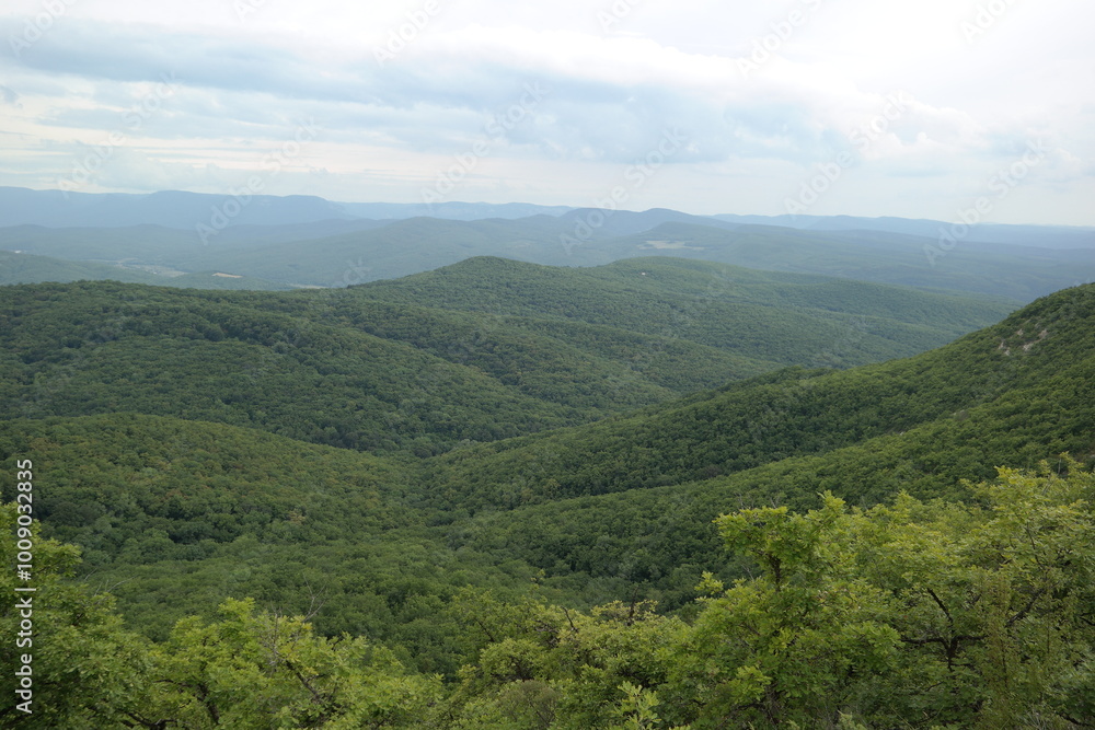 Fototapeta premium view of the mountains