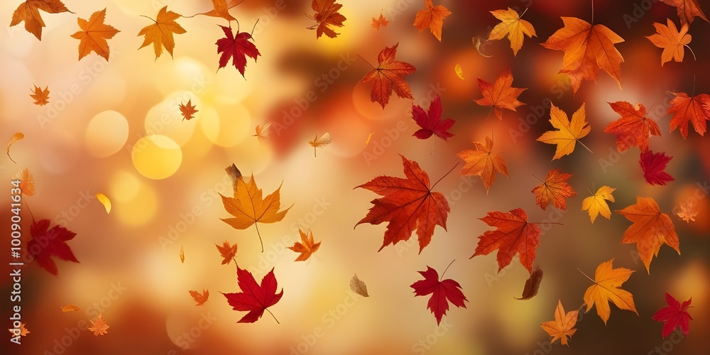 A burst of orange and red autumn leaves illuminated by bright light, creating a warm, dreamy bokeh effect.
A burst of orange and red autumn leaves illuminated by bright light, creating a warm, dreamy bokeh effect.