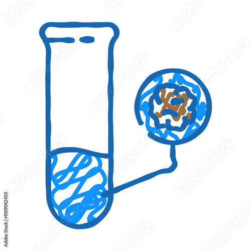 contaminant detection hydrogeologist doodle icon sketch vector. contaminant detection hydrogeologist sign. isolated symbol illustration
