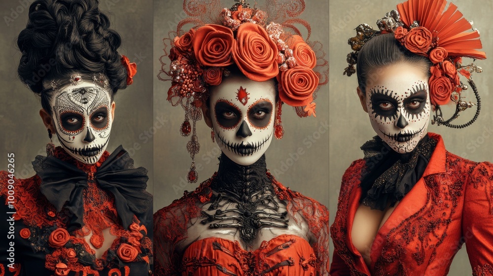 Day of the Dead - Sugar Skull Makeup and Costumes Day of the Dead - Sugar Skull Makeup and Costumes