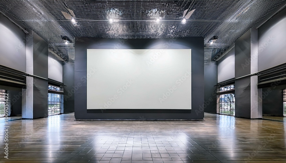 Blank canvas in a modern space Blank canvas in a modern space