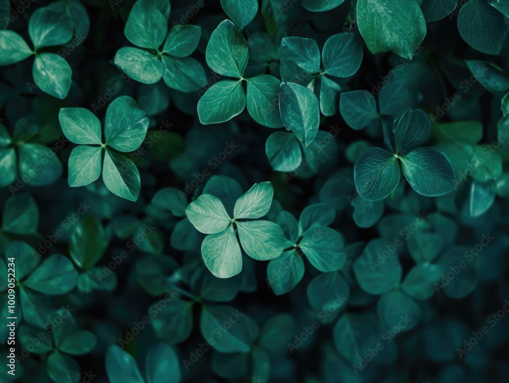 Emerald Blossom: Fresh Clover in Vibrant Green Emerald Blossom: Fresh Clover in Vibrant Green