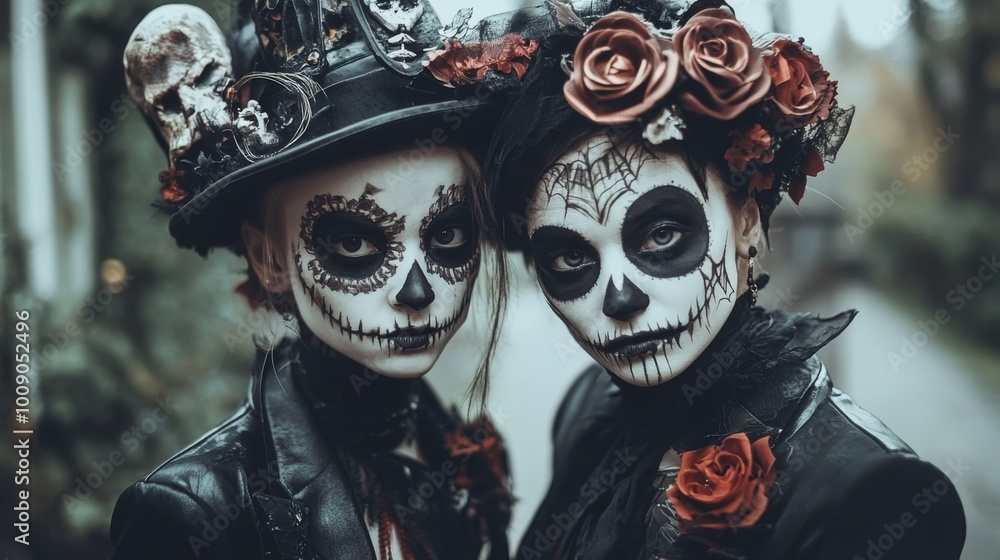 Day of the Dead - Sugar Skull Makeup and Costumes Day of the Dead - Sugar Skull Makeup and Costumes