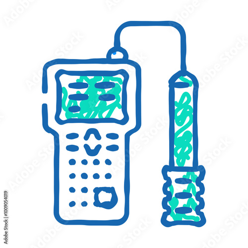 water quality testing hydrogeologist doodle icon sketch vector. water quality testing hydrogeologist sign. isolated symbol illustration photo