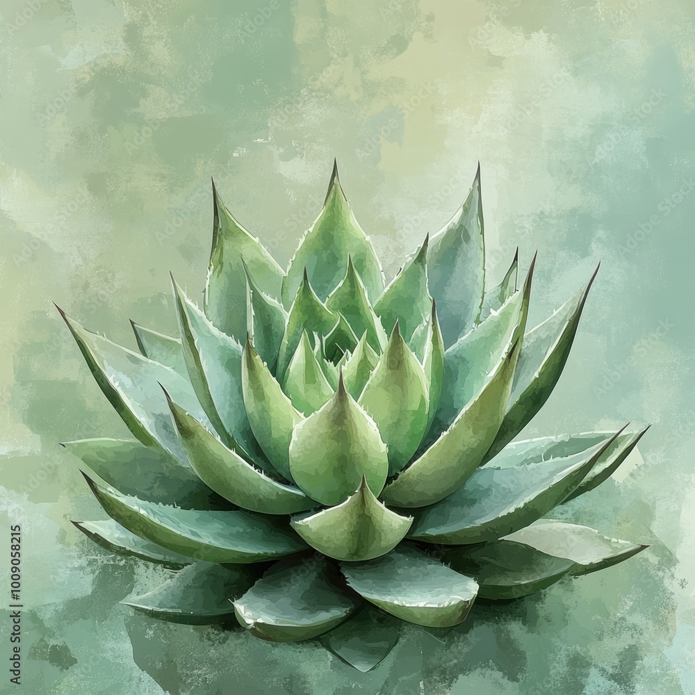 A vibrant, green succulent plant with striking leaves, perfect for adding a touch of nature to any space. A vibrant, green succulent plant with striking leaves, perfect for adding a touch of nature to any space.