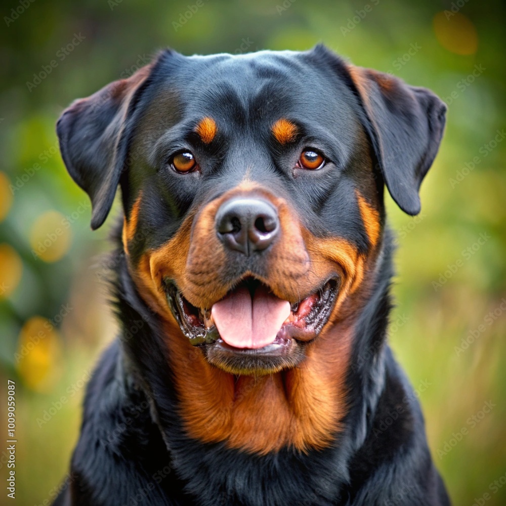 Fototapeta premium Rottweiler: Starker und Loyaler Begleiter