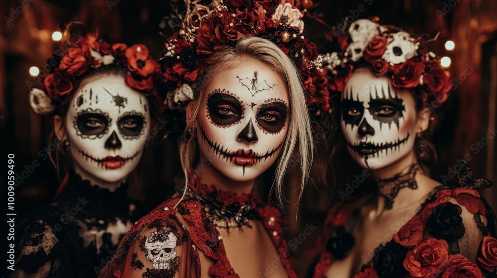 Day of the Dead - Sugar Skull Makeup and Costumes Day of the Dead - Sugar Skull Makeup and Costumes