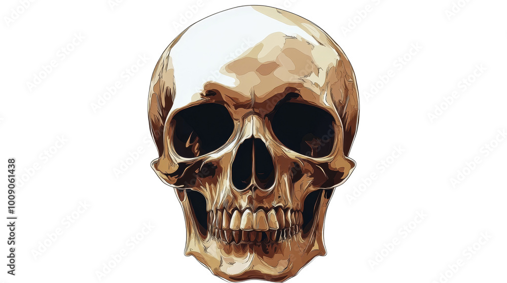 Skull Illustration Isolated On Transparent Background Skull Illustration Isolated On Transparent Background