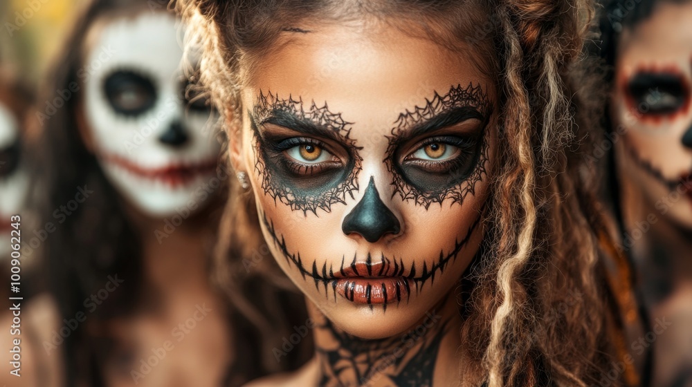 Day of the Dead - Sugar Skull Makeup and Costumes Day of the Dead - Sugar Skull Makeup and Costumes