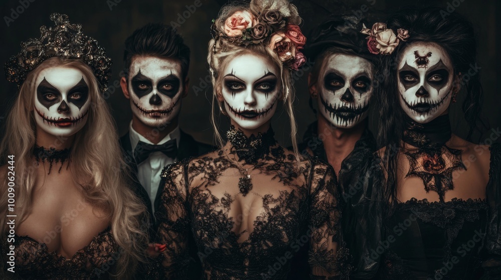 Day of the Dead - Sugar Skull Makeup and Costumes Day of the Dead - Sugar Skull Makeup and Costumes