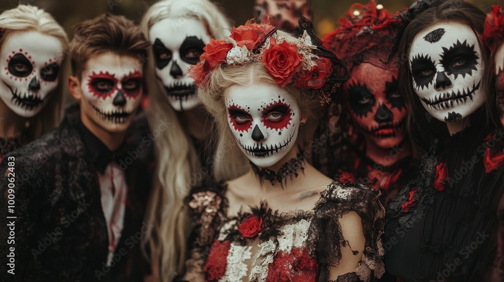 Day of the Dead - Sugar Skull Makeup and Costumes Day of the Dead - Sugar Skull Makeup and Costumes