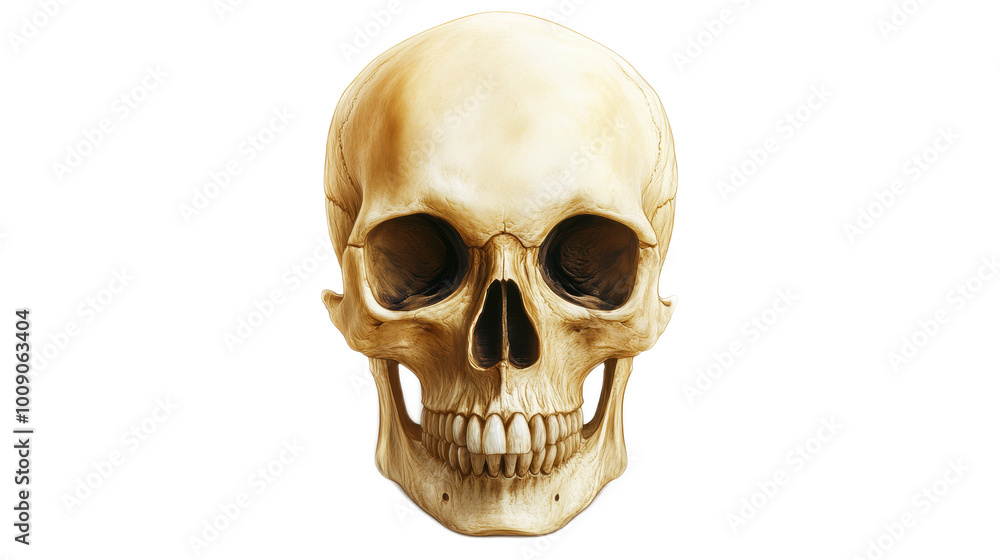 Fototapeta premium Skull Illustration Isolated On Transparent Background