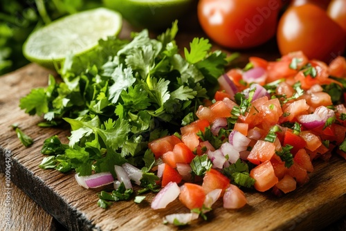 Chopped Vegetables for Salsa