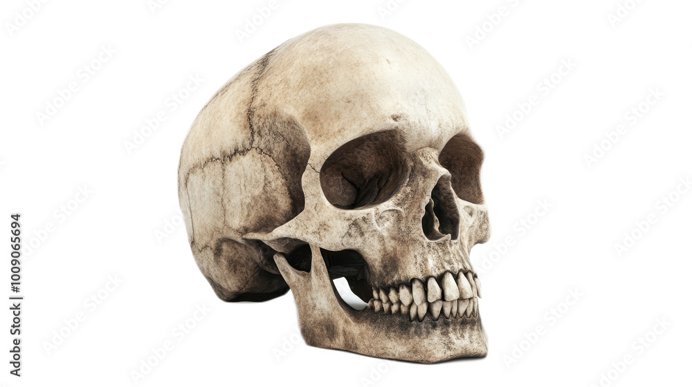 Skull Illustration Isolated On Transparent Background Skull Illustration Isolated On Transparent Background