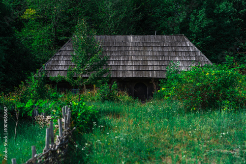 Open-air ukrainian museum of architecture Pyrogovo, Kyiv, Ukraine photo