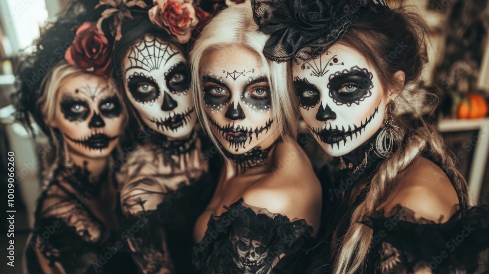 Day of the Dead - Sugar Skull Makeup and Costumes Day of the Dead - Sugar Skull Makeup and Costumes