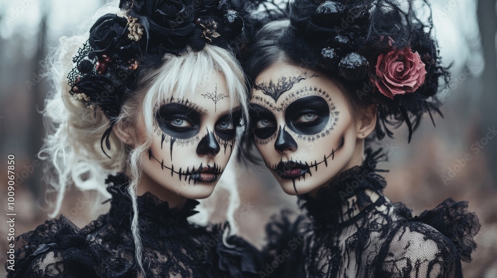 Day of the Dead - Sugar Skull Makeup and Costumes Day of the Dead - Sugar Skull Makeup and Costumes