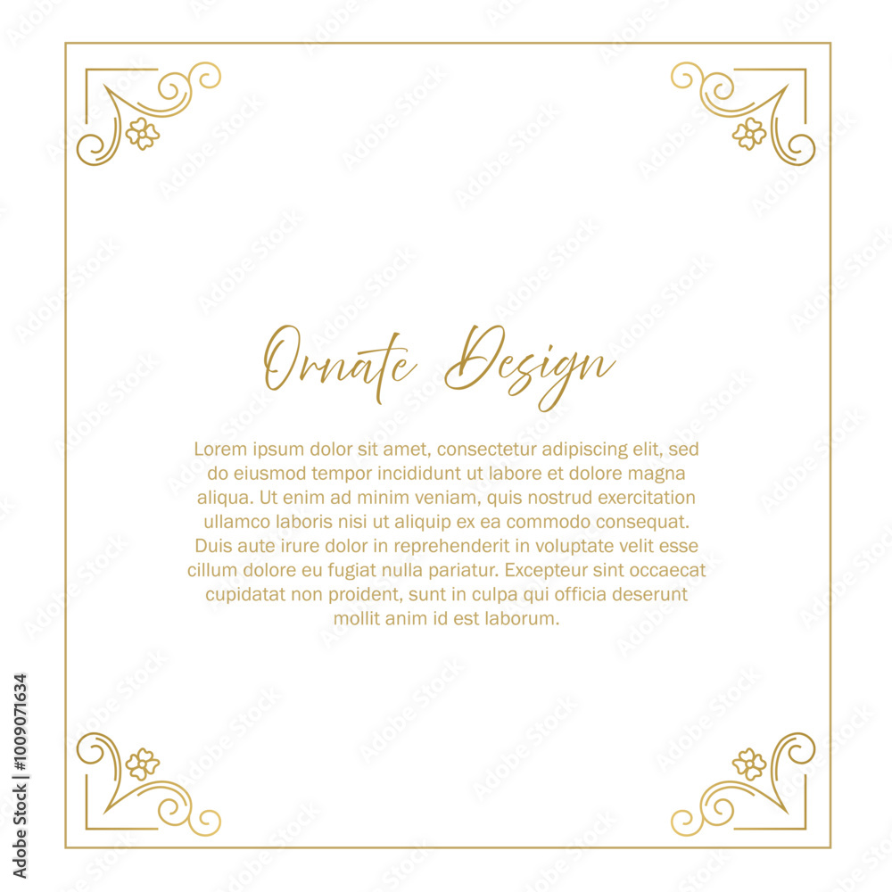 Elegant frame. Ornate element for design template. Elegant frame. Ornate element for design template.