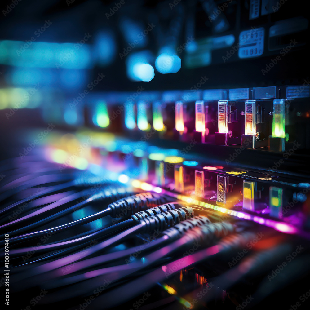 Vibrant Fiber Optic Cables for High-Speed Data Transmission Vibrant Fiber Optic Cables for High-Speed Data Transmission