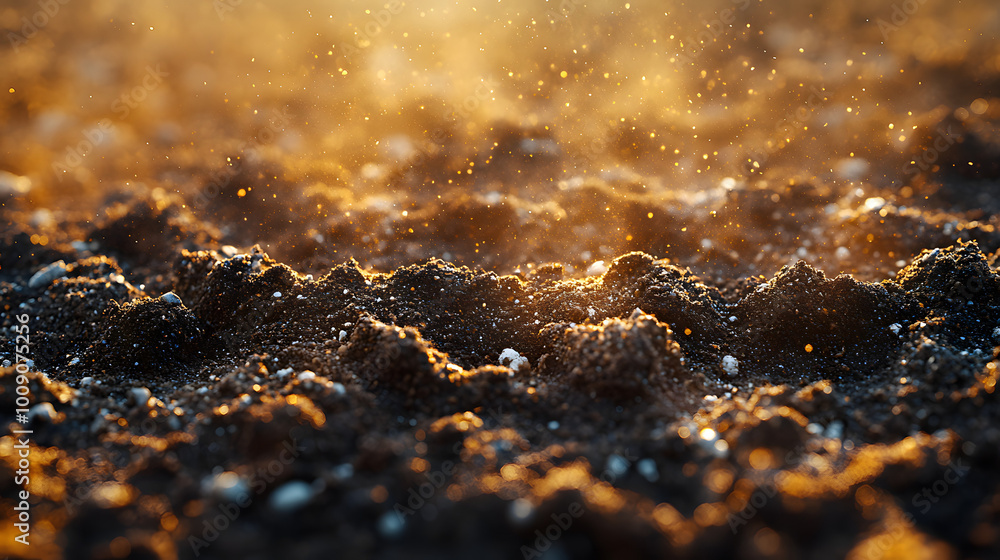 Soil Background Close-Up, Top View, High Resolution Photograph of Rich Brown Soil with Textured Surface, Perfect for Agricultural Themes and Nature-related Projects
Soil Background Close-Up, Top View, High Resolution Photograph of Rich Brown Soil with Textured Surface, Perfect for Agricultural Themes and Nature-related Projects