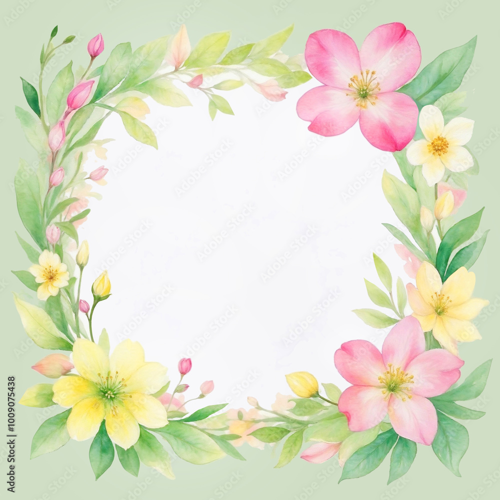 Watercolor peony flower spring background illustration Watercolor peony flower spring background illustration