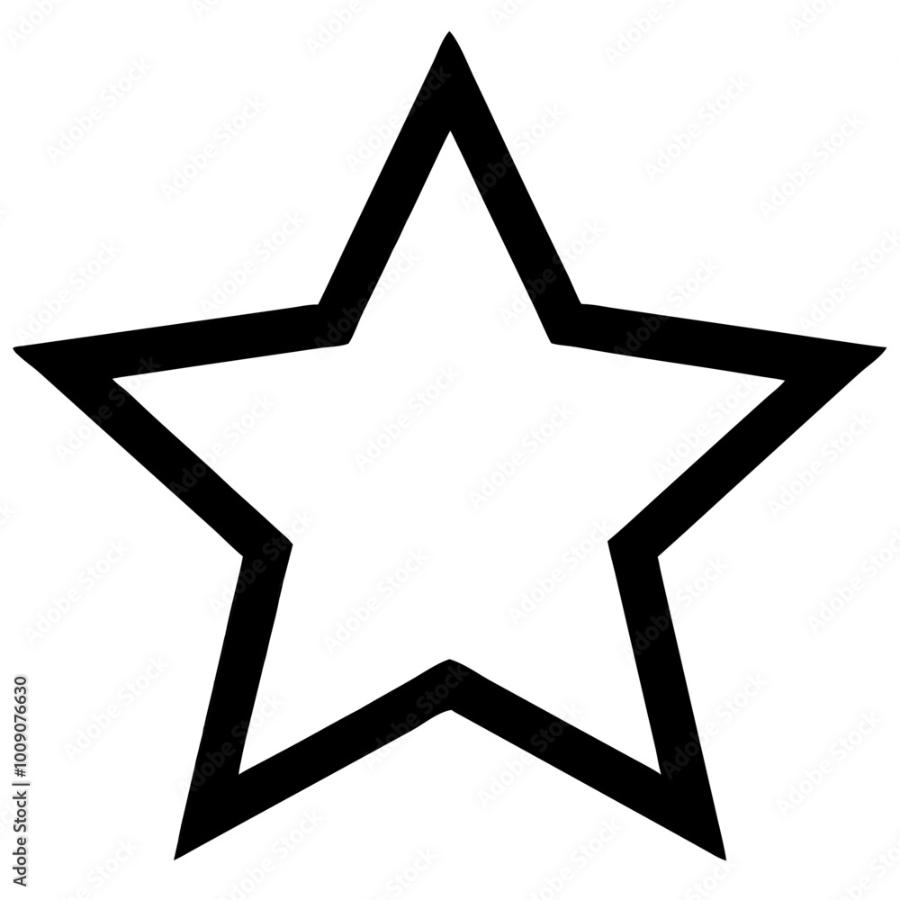 Favorite icon representing a star shape for user interface design Favorite icon representing a star shape for user interface design