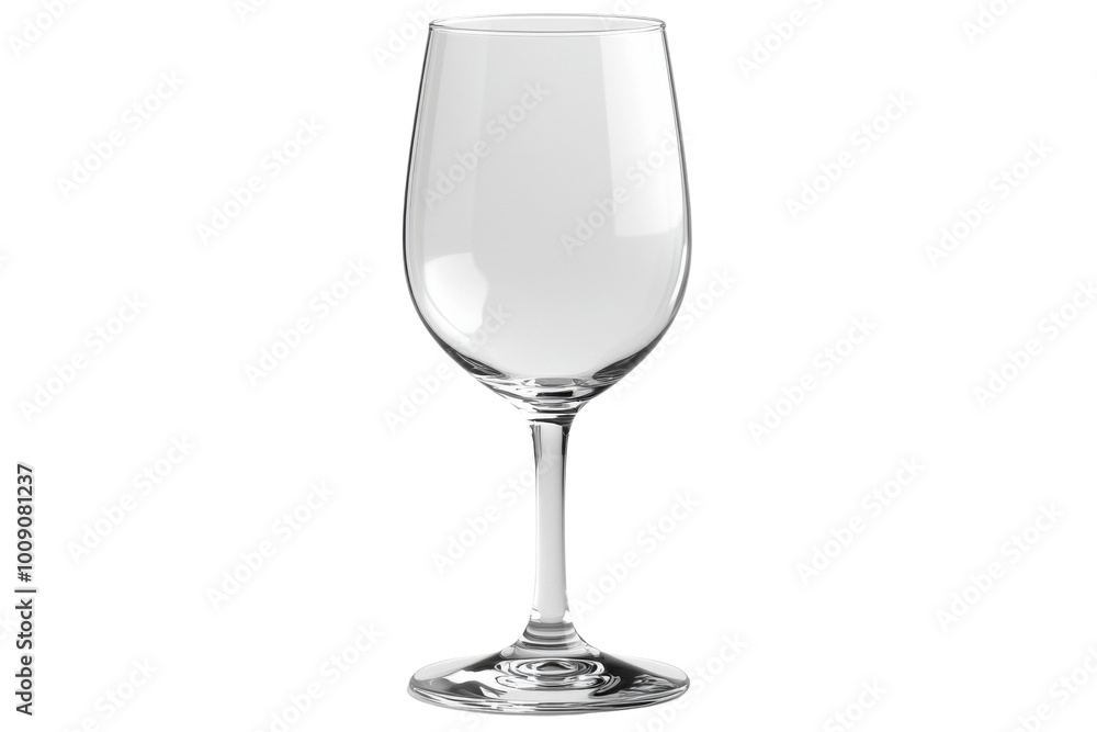Elegant glass on a white isolated background, perfect for showcasing beverages or table settings. Elegant glass on a white isolated background, perfect for showcasing beverages or table settings.