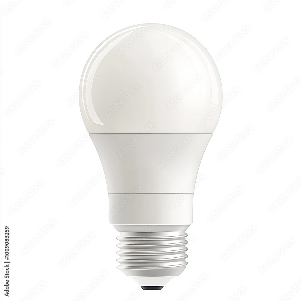 A white LED light bulb designed for energy-efficient lighting solutions. A white LED light bulb designed for energy-efficient lighting solutions.