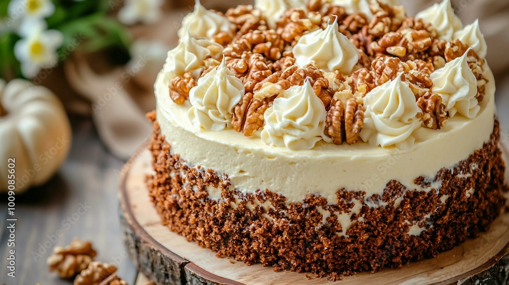 Delicious Walnut Cake with Cream Frosting: A Perfect Dessert for Every Celebration Delicious Walnut Cake with Cream Frosting: A Perfect Dessert for Every Celebration