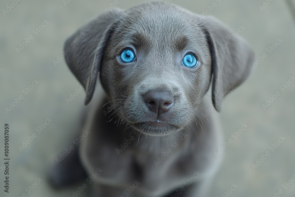 small gray puppy with bright blue eyes looks curiously at camera, showcasing its adorable features and playful spirit. This charming pup is sure to capture hearts small gray puppy with bright blue eyes looks curiously at camera, showcasing its adorable features and playful spirit. This charming pup is sure to capture hearts