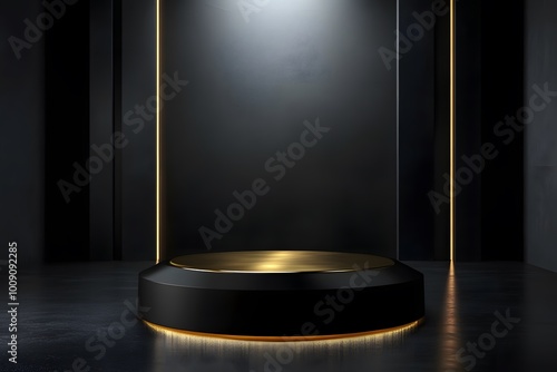 Black and Gold Podium