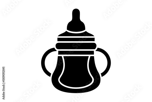  baby formula silhouette vector