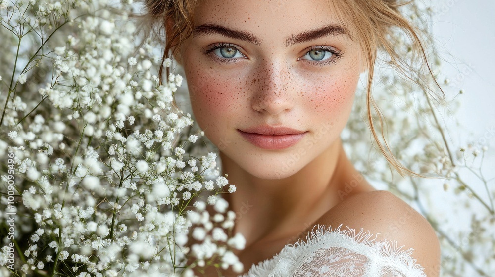 Woman with Flowers in Her Hair Woman with Flowers in Her Hair