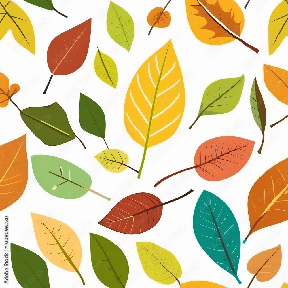 seamless pattern with leaves seamless pattern with leaves