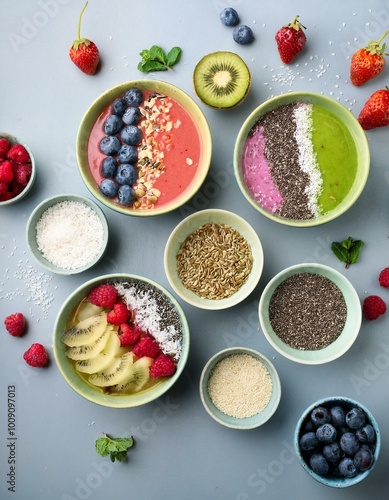 A Rainbow of Health: Vibrant Smoothie Bowls Bowlful of Goodness: Nutrient-Packed Smoothie Breakfast Goals: Colorful and Delicious Smoothie 