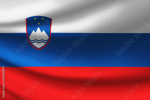 Free Download Slovenia flag with fabric - GFXLoad