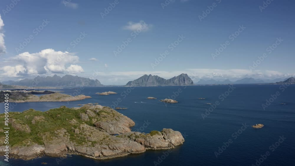Sea view at Kabelvag Aerial view Sea view at Kabelvag Aerial view