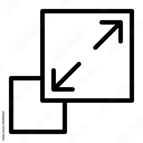 scalability line icon